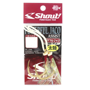 Крючки Assist Shout Jaco Hook 08-PJ 4/0 Rainbow Thread