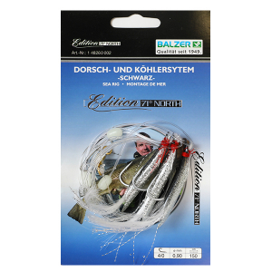 Оснастка морская Balzer Dorsch-Und Kohlersystem Schwarz 150см